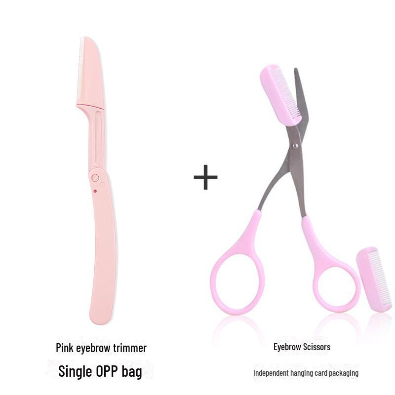Advanced Anti-Scratch Eyebrow Trimmer & Shaving Tool Set for Beginners