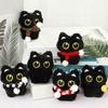 Assorted Style Black Cat Plush Shape Bag Charm Cute Black Cat Plush Toy Keychain Backpack Hanging Bag Decoration Holiday Gifts