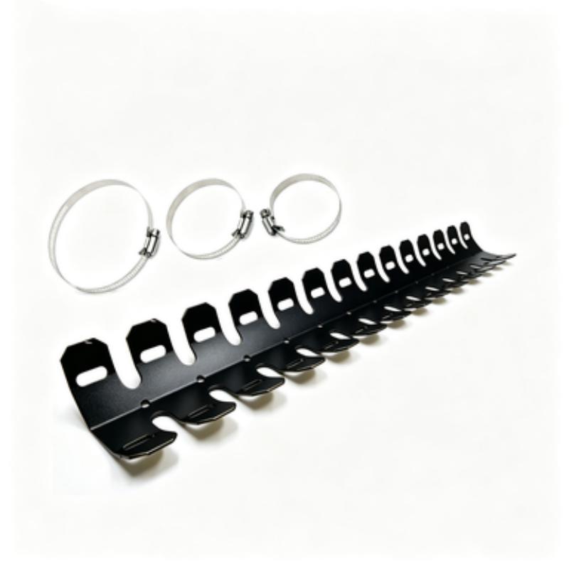 Motorcycle Exhaust Pipe Heat Shield Cover Aluminum Alloy Black 61cm