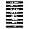 Car Hood Stickers For Opel Astra Adam Combo Crossland X Meriva Tigra Zafira Vivaro Grandland Corsa Insignia Mokka OPC Vectra