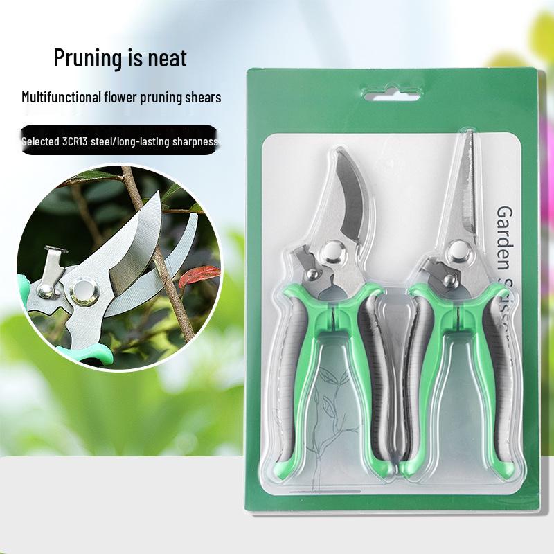 Stainless Steel Garden Pruning Shears: Grafting, Budding, Flower, Branch, and Grape Picking Scissors