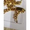 Used CHANEL gold chain belt with coin charms