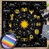 Tarot Card Tablecloth Altars Cloth Astrology Divinations Non-Slip Mat 12 Constellations Tablecloth Tapestry Home Decors