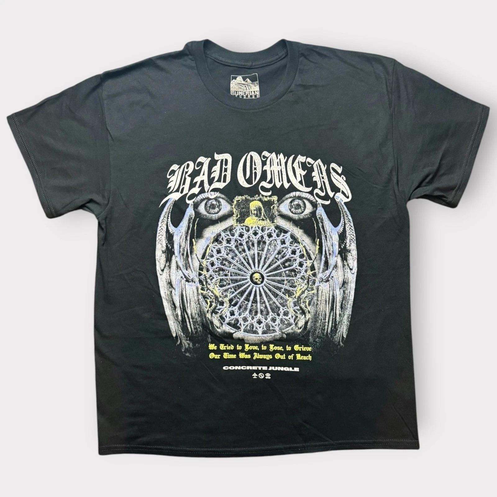 Bad Omens Sumerian Records Concrete Jungle Band T- Shirt Black Mens Large XL