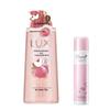 White Peach Bubble Shower Gel & Sunscreen Set