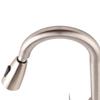 Stainless Steel Pull Out Kitchen Faucet Double Outlet Telescopic Cold Hot Water Tap High Arc Single