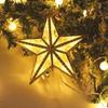 Five-pointed Star Christmas Tree Topper Glitter Shining Glowing Star Light  New Year Celebration