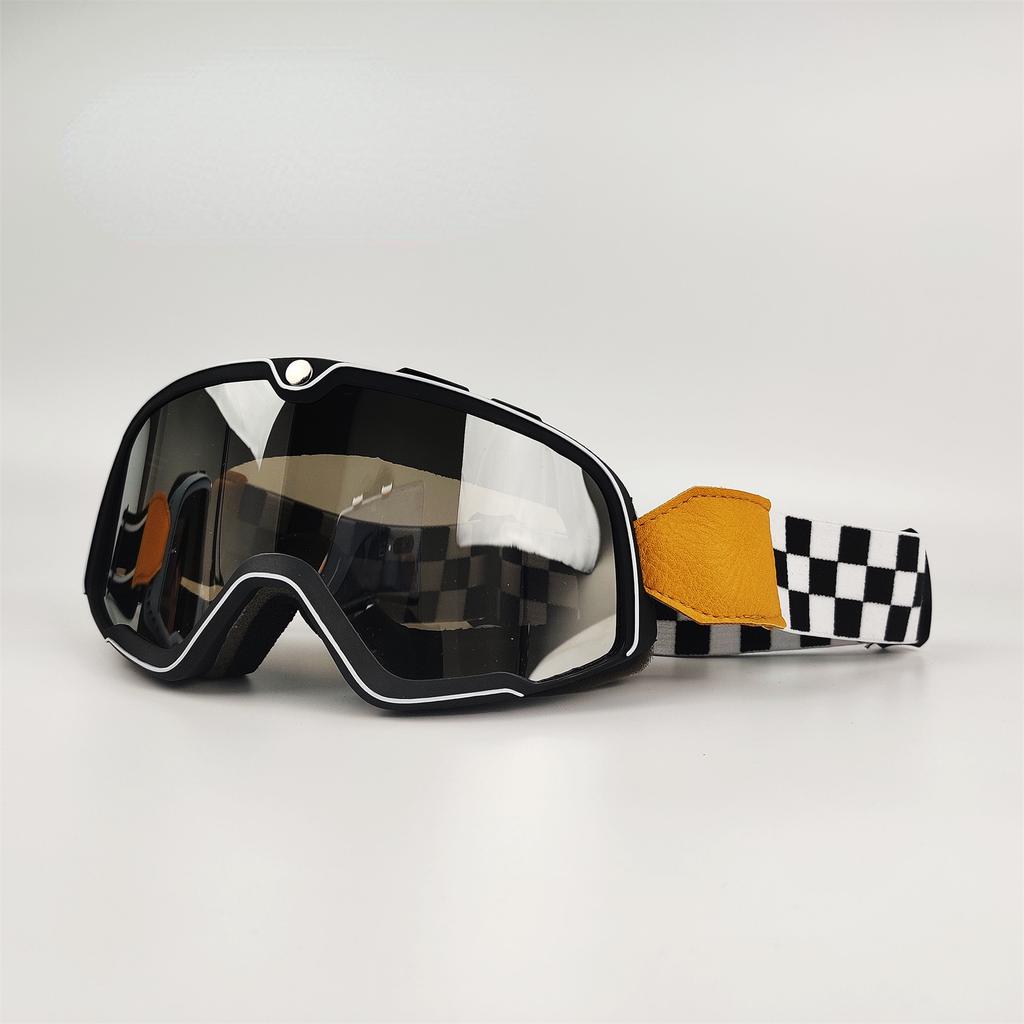 2021 Retro Motorcycle Goggles Glasses Windproof Motocross Sunglasses Vintage Helmet Glasses Cycling Racing Cafe Racer