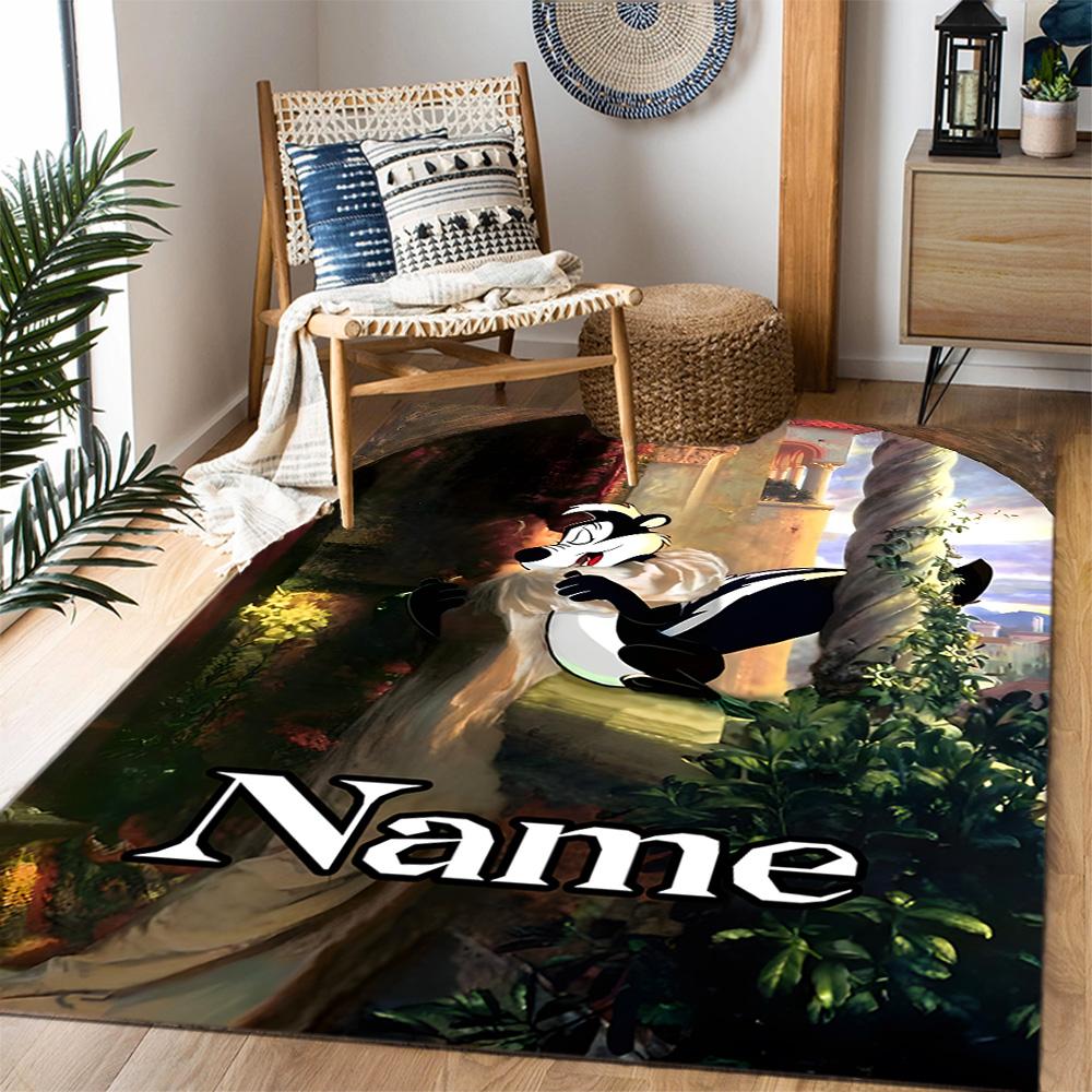 Looney Road Runner Adventure Customize Your Name Carpet Suitable for Decorate room Living Rooms Foyer Dormitory Anti-slip Rug Office home decor Spirit