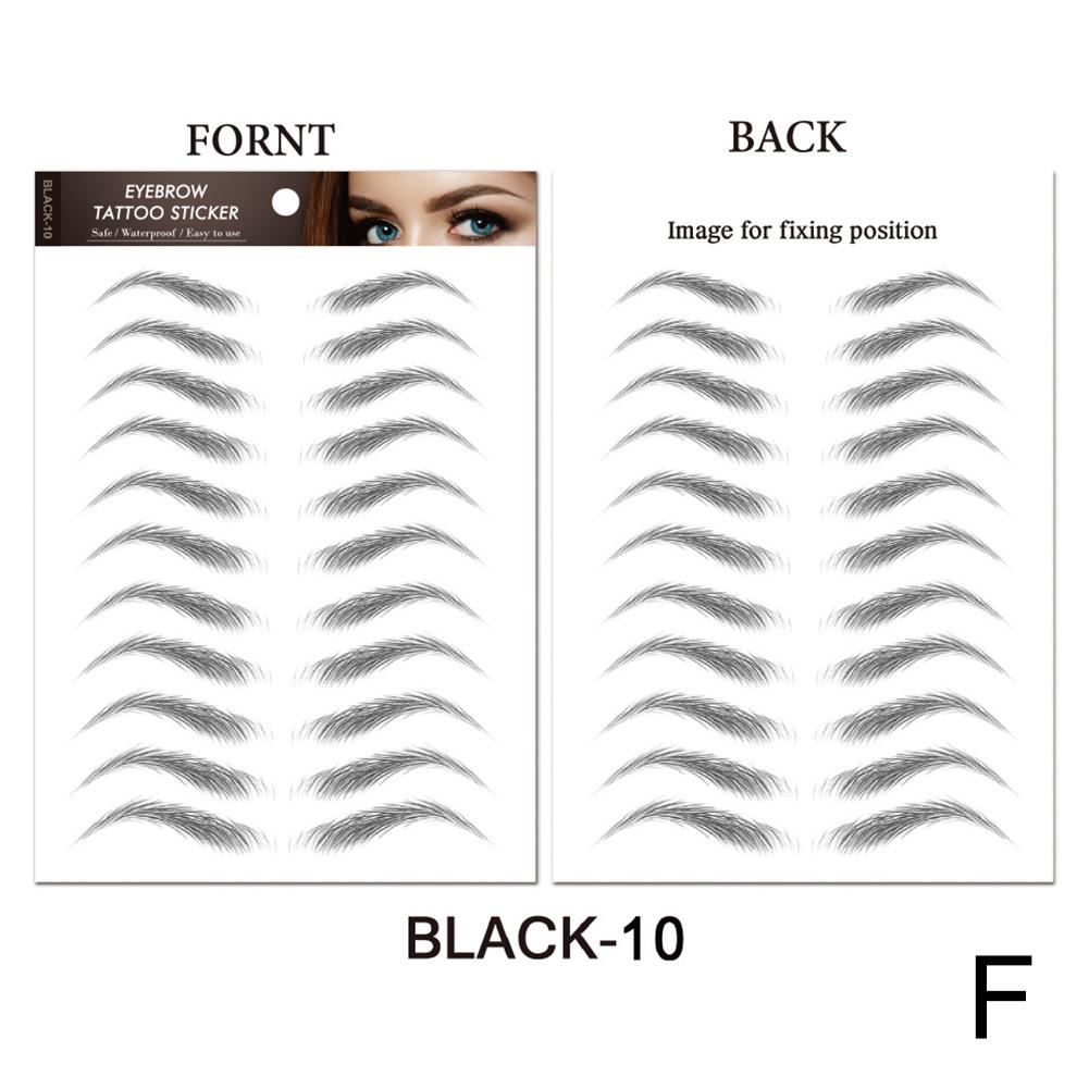 4D Haar wie Augenbrauen Aufkleber wasserdicht Augenbraue Tattoo Augenbraue lange Stempel gefälschte Aufkleber Lasti J8T2