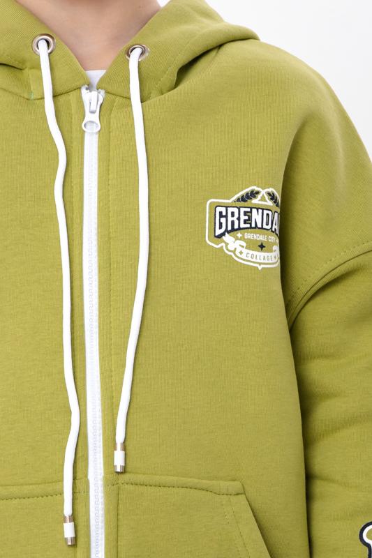 Boys' Warm Zip Hoodie – With Print Design, Winter 6395-025-33-4 HC