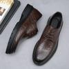New Spring Leather Men's Shoes Breathable Business Dress Casual Shoes Men's Versatile High-end Leather Shoes