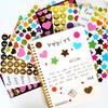 Set 6 Folii Autocolante Aurii - Autocolante Fulgi Inimă Stea Cerc Litere, Materiale DIY pentru Jurnal Scrapbooking, Accesorii Decorare Planner