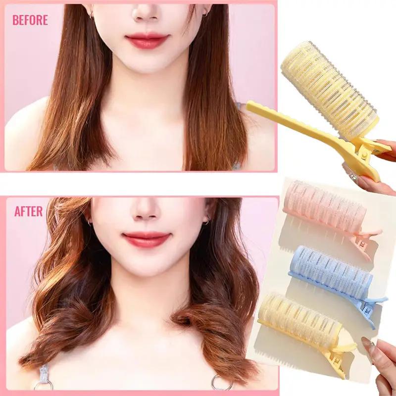 BEPAN 3pcs Fluffy Hair Roller Bangs Hair Root Fluffy Hair Clips Air Bangs Curling Rollers Self-adhesive Hairdressing Styling DIY Tool