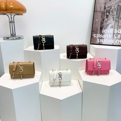 New Letter Hardware Fashion Trend Simple Casual Summer Retro Casual Chain Crossbody Shoulder Bag Women
