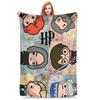 Magical Fantasy World HP Cartoon Blanket Multi-size Super Soft Cozy  Throw Blankets for Couch Sofa and Bed