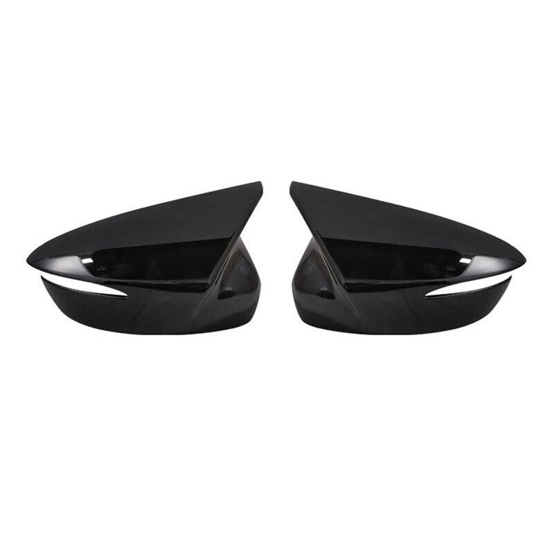 For Mazda CX-5 CX-3 CX-4 Car Rearview Side Mirror Cover Wing Cap Horn Exterior Door Rear View Case Trim Sticker Carbon Fiber