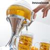 Koelbare Drankdispenser of Biergiraf 3,5 L met Druipvrije Kraan en IJsklontreservoir