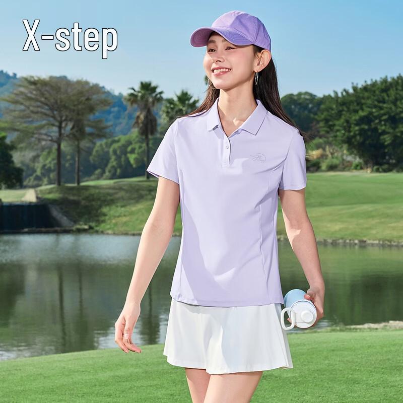 Xtep Women s Quick-Dry UV Protection Polo T-Shirt M