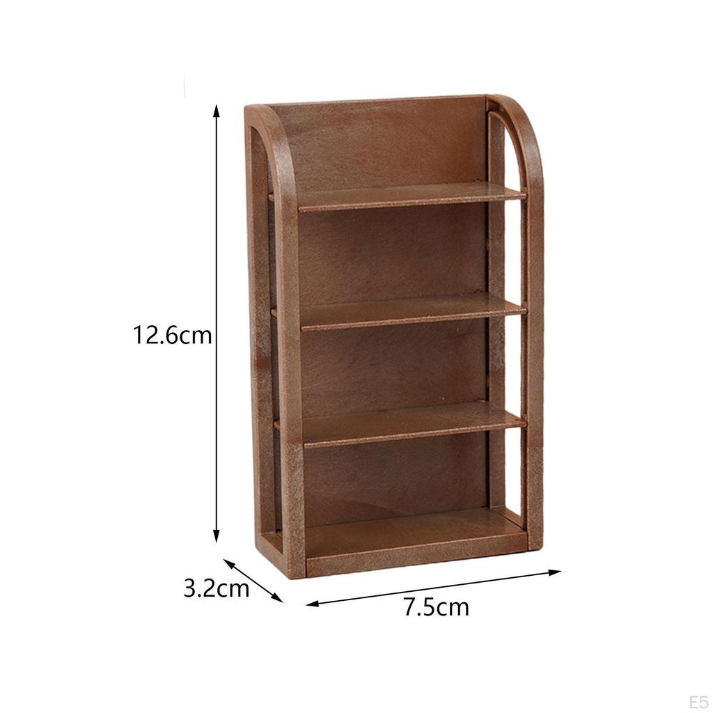 1: 12 Dollhouse Miniature Furniture, 1:12 Display Shelf Shop Storage Model for Food