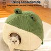 Cat Bed Ultra Soft Plush Material 2 In 1 Use Cat Beds for Indoor Cats Cat House Cat Cave Cat Bed Pad Relieve Muscle