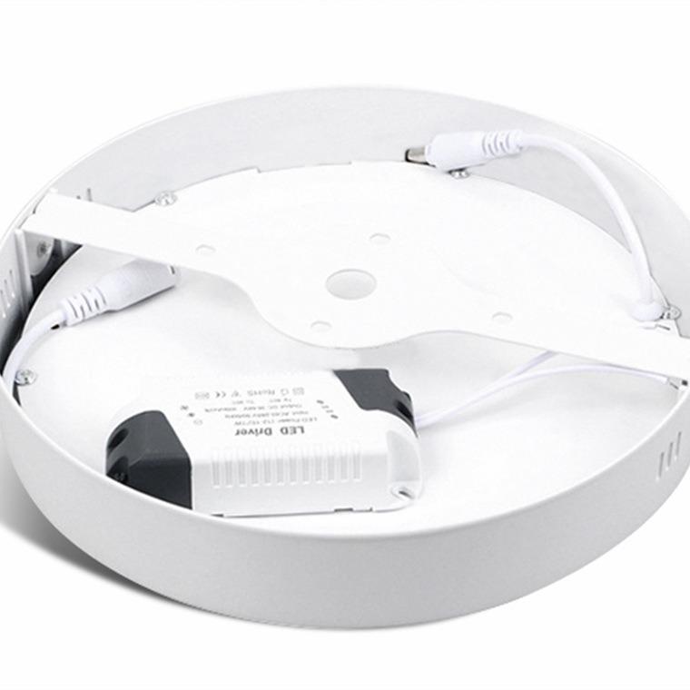 Surface Mounted LED Downlight Panel: Square/Round Fixtures, No Cut-Out Needed