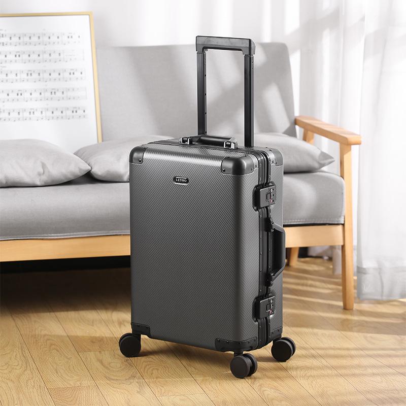 Alloy 20-Inch Carry-On and 26-Inch Luggage Set, Drop-Resistant Trolley Case with Combo Lock