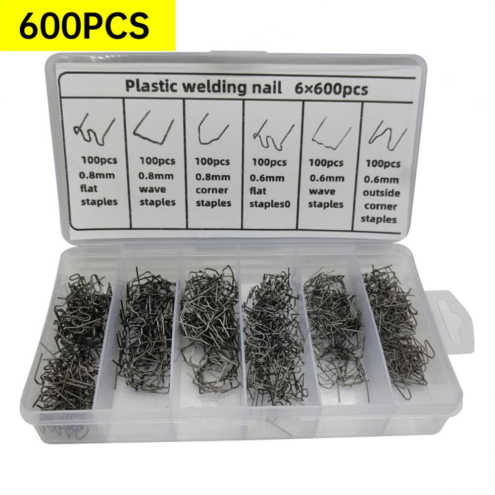 3000/1200/600pcs Plastic Repair Machine Welding  Stapler Bumper Fender Welder Staples Kit For Soldering Bumper Vehicle Repair