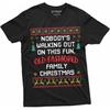Mens Family Christmas Movie Inspired Funny Tee Shirt Popular Culture Old Fashioned Christmas Tee, Black, Large