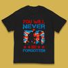 Du wirst nie vergessen werden Soldat Kniend Gefallener Soldat Gedenktag Britische Streitkräfte Britische Flagge Patriotismus Kinder T-Shirt