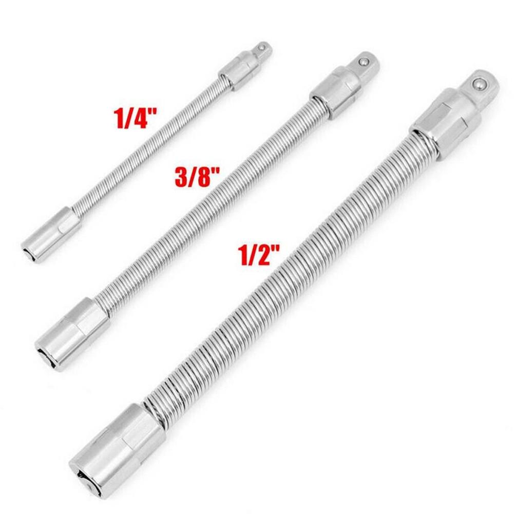 Flexible Stecknussverlängerung 1 Stück 45# Stahl 90-Grad Biegung Kombinationsschlüssel