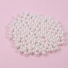 ABS High-Gloss Imitation Pearl Beads: Rice White, Pure White & Mixed Colors for DIY Clothing Accessories