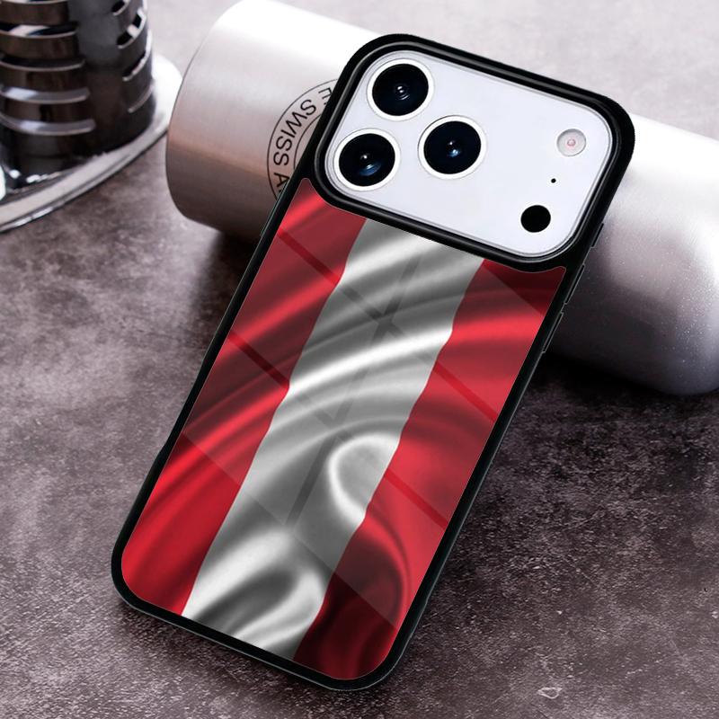 Austria Flag Phone Case For iPhone 17 16 15 14 13 12 11 Pro Max Plus 17Air Soft Silicone Cover