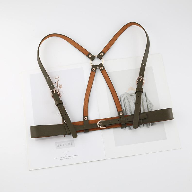 Color Solid Fashion Shoulder Strap Design Women Belt For Street Dressing Style