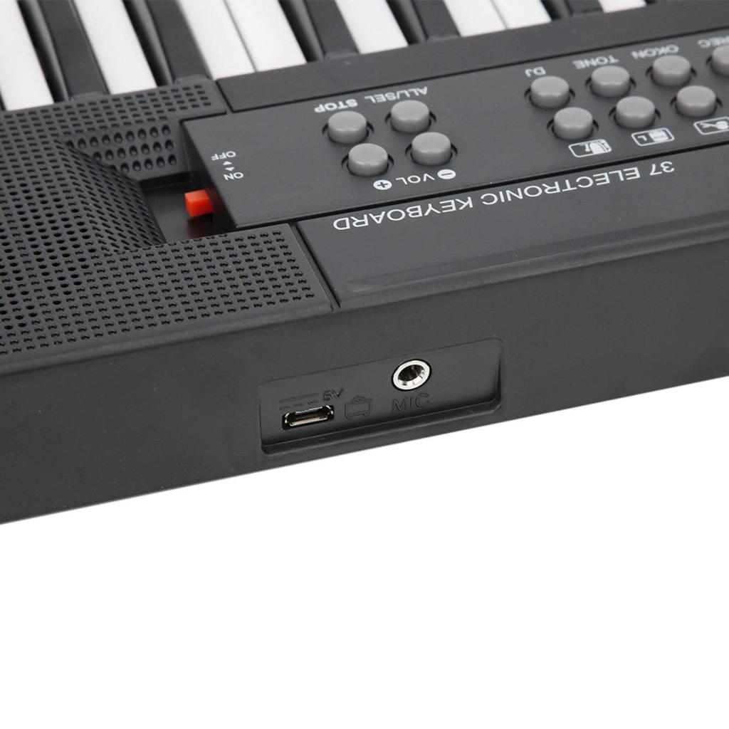 Piano Elétrico Vbestlife, Teclado de Piano Recarregável de 37 Teclas com Função de Gravação de Microfone, Brinquedo de Instrumento Musical Infantil