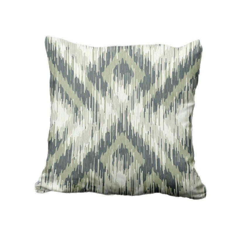 Niche Earth Color Simple Pillow B&B Sofa Back Cushion High-end Pillow Cover Double-sided Printing
