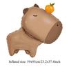 Cartoon Kawaii Capybara Theme Aluminium Film Balloon Kids Children Birthday Balloon Toy Baby Shower Globos Decoration Supplies