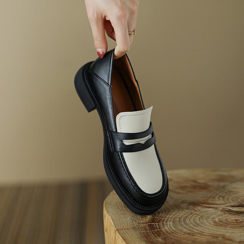 

Новые женские туфли-лодочки на квадратном каблуке, с одним ремешком, на низком каблуке, большого размера, на толстой подошве, нескользящие, удобные и повседневные, лоферы на все сезоны 39 бежевый