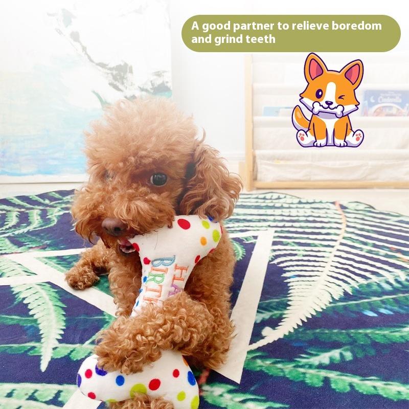 Eco-Friendly Cartoon Kitten Dog Chew Teething Toy Small Pet Birthday Cake Gift Box with Sound Relieving Boredom Plush Toy