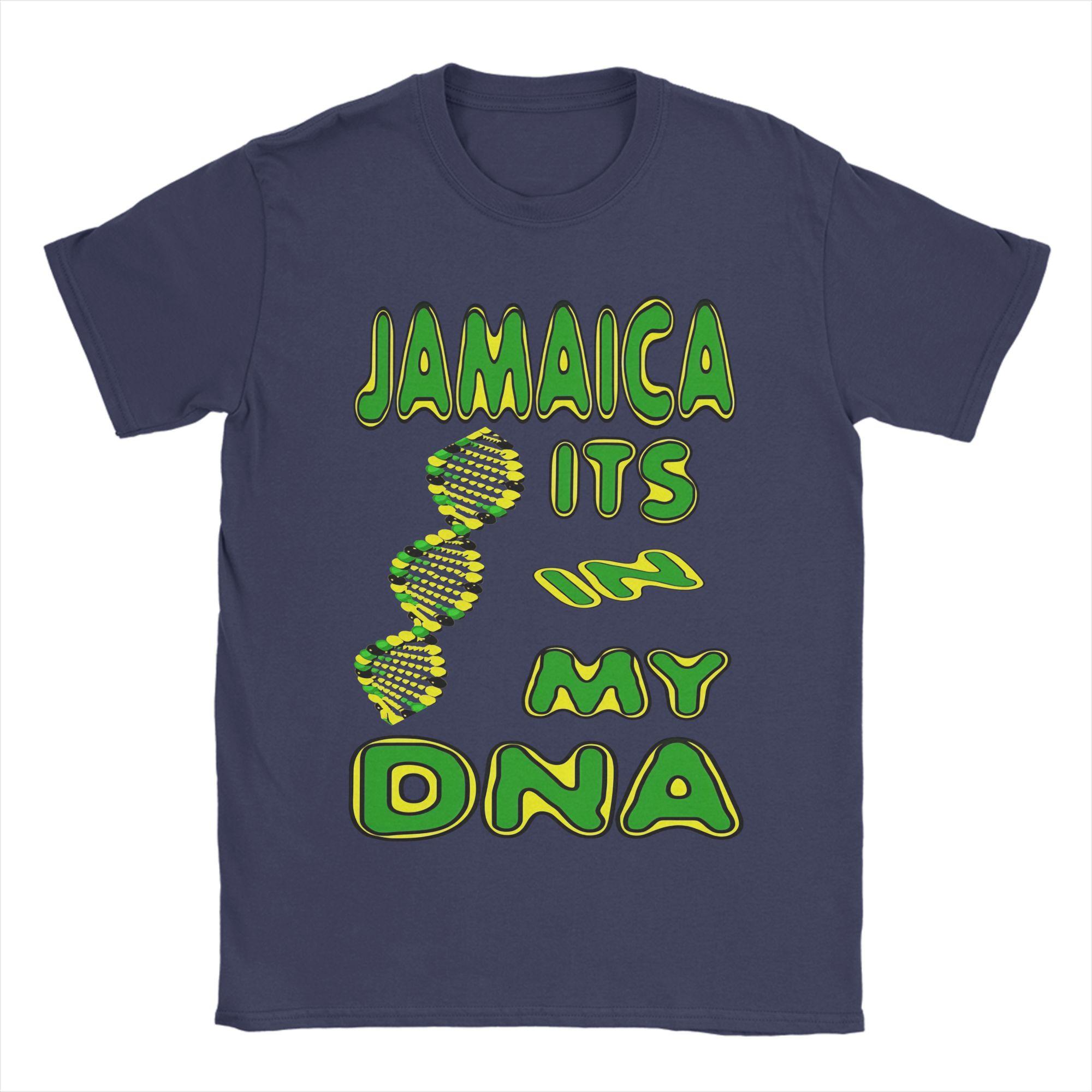 

Is In My DNA Jamaica T Shirt Couple Jamaican Funny TShirts Summer Breathable Harajuku Tee Shirt Casual Plus Size Clothing 3XL
