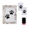 Hot Sale S15 Pet Paw Print Frame Kit for Dogs Cats No-Mess Inkless Print Pad DIY Footprint Keepsake 5 Inch Pet Memorial Gift