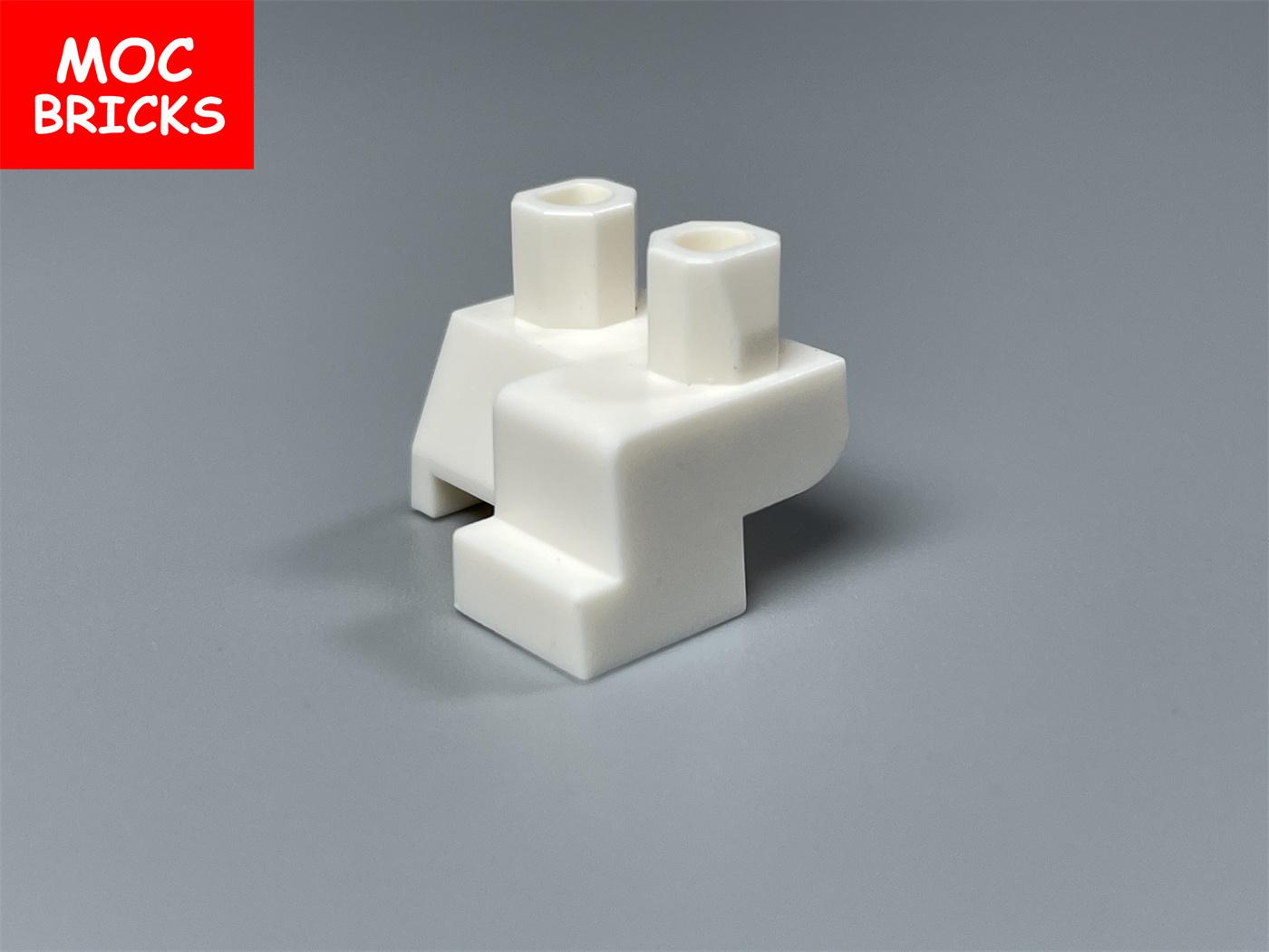 

10pcs MOC Bricks Kneeling Position Squatting Legs 4cm Figure Attachments Constructing Blocks Soldier Lower Body DIY Playthings For Children білий