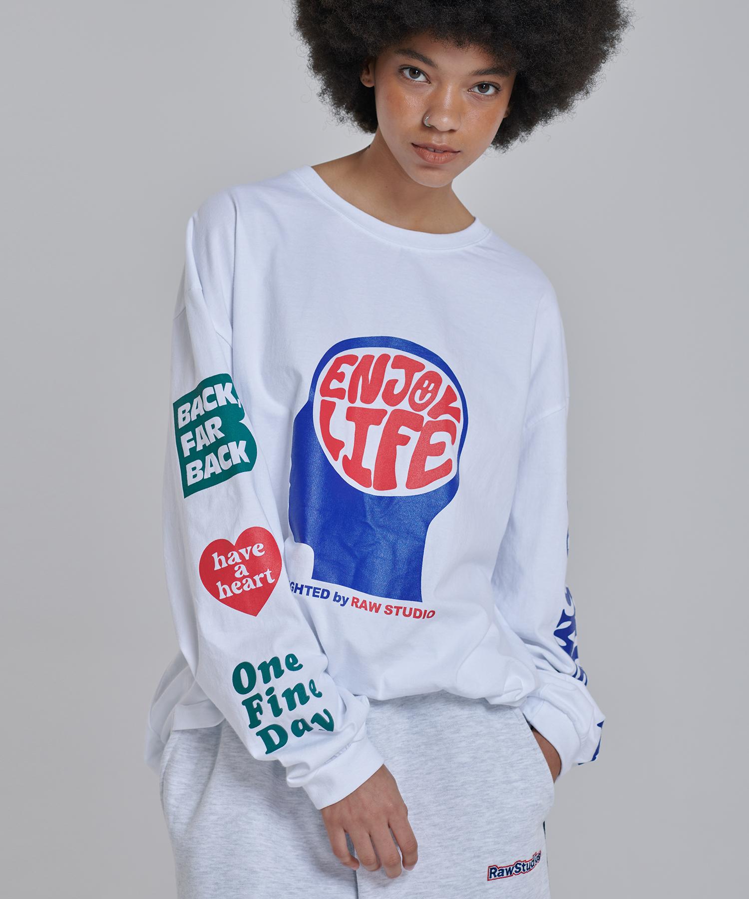 Row Lab Enjoy Over Long Sleeve (White) M