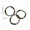 Acrylic Leopard Acrylic Bracelets Wristband Curved Tube Bangle Boho Acrylic Bracelets  Lady Gifts
