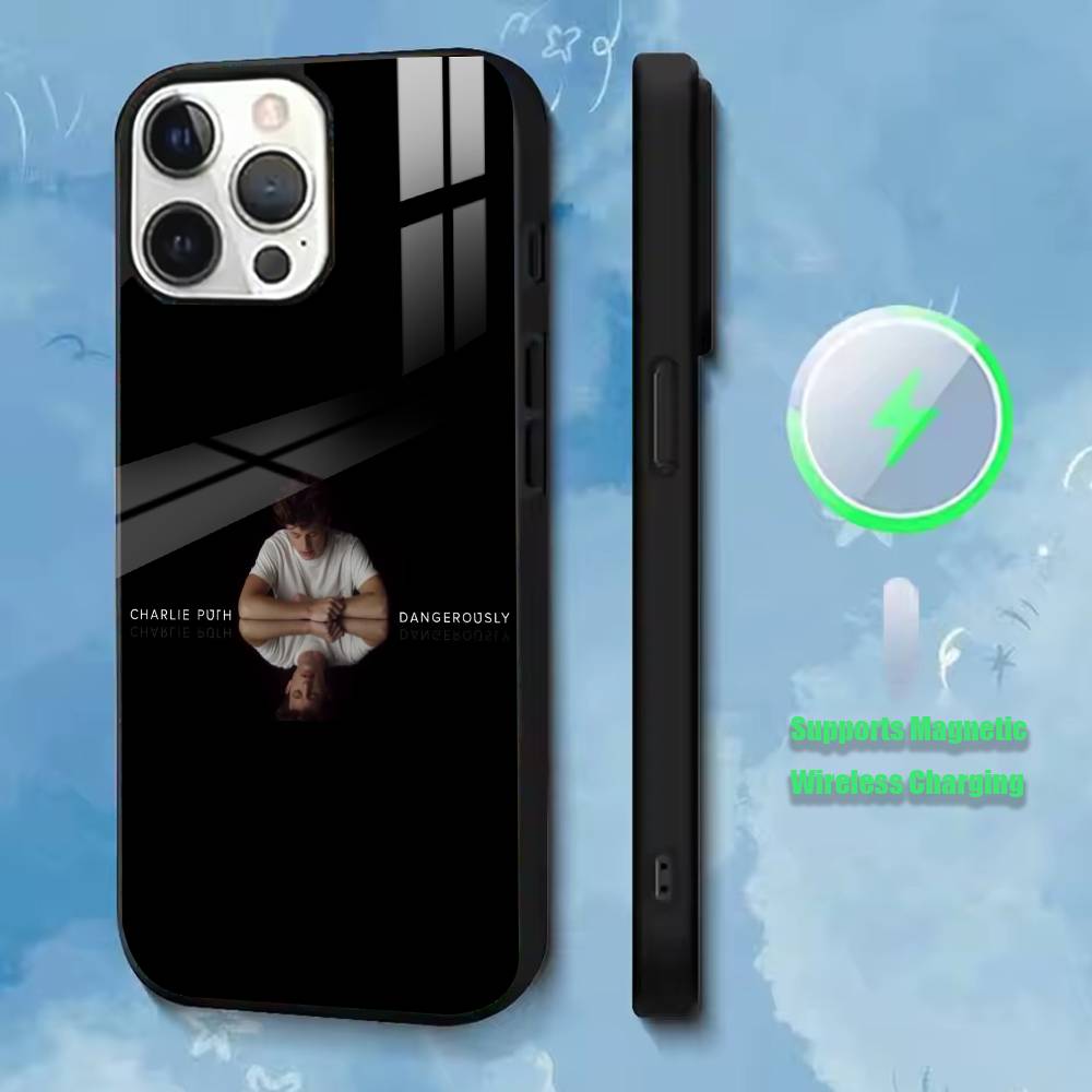 Singer split eyebrow Charlie Puth Phone Case For iPhone17,16,15,14,13,12,11 Plus,Pro Compatible with magnetic wireless charging iPhone11PRO