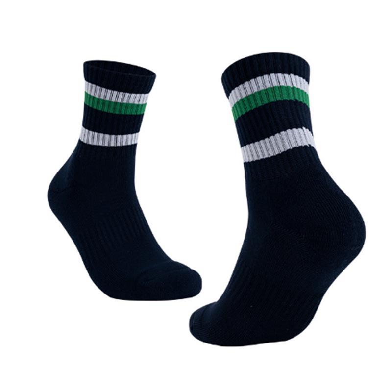 Unisex Non-slip Sweat-wicking Mid-calf Thickened Breathable Quick-dry Badminton Sports Socks