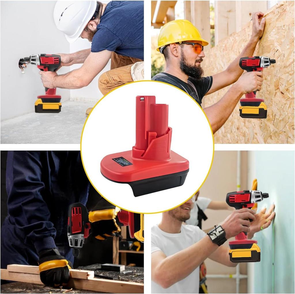 Set Of 1 Battery Adapter For M18 To M12, For 20V Battery Adapter Converter To 12V Power Tools