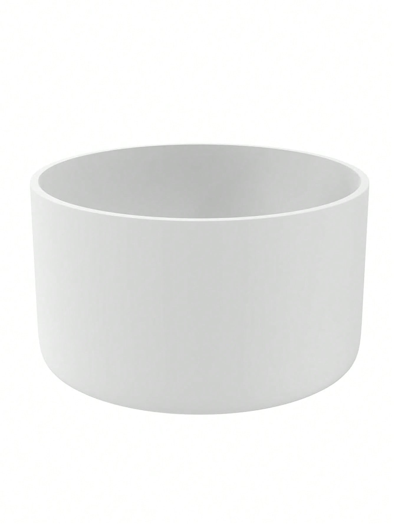 Silicone Cup Sleeve, Anti-slip and Heat-insulating Cup Sleeve, Universal Silicone Cup Bottom Pad 1pc белый