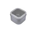 WestKaiba 6-Piece Set Tin Can Mini Box with Lid, Silver, Transparent, Square Container for Small Items, Storage, Sundries, Silver