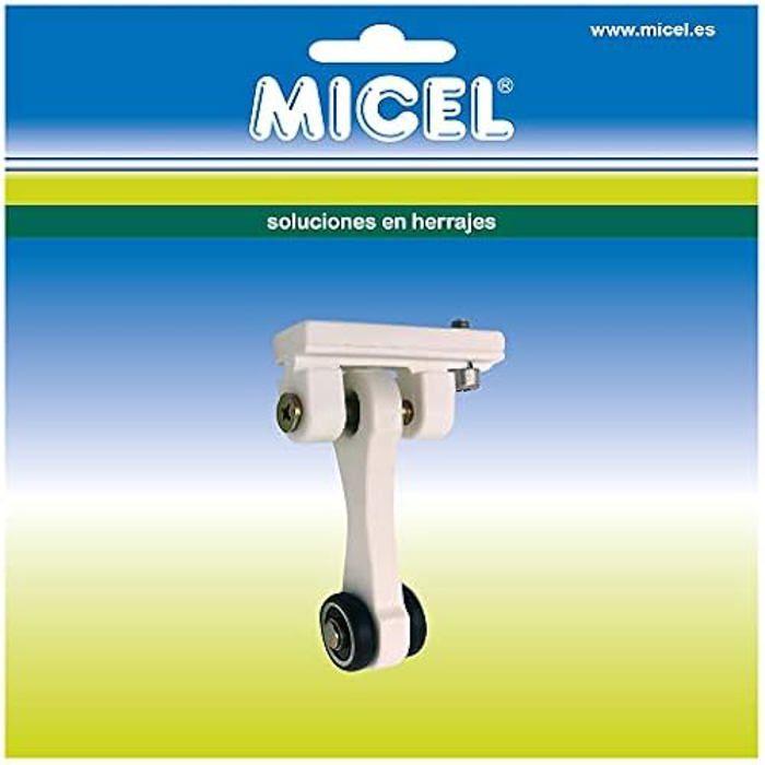 Poulie coulissante - MICEL - 92585 - Nylon - Blanc - 60 mm - Double roulement